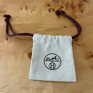 Authentic Hermes jewelry bag